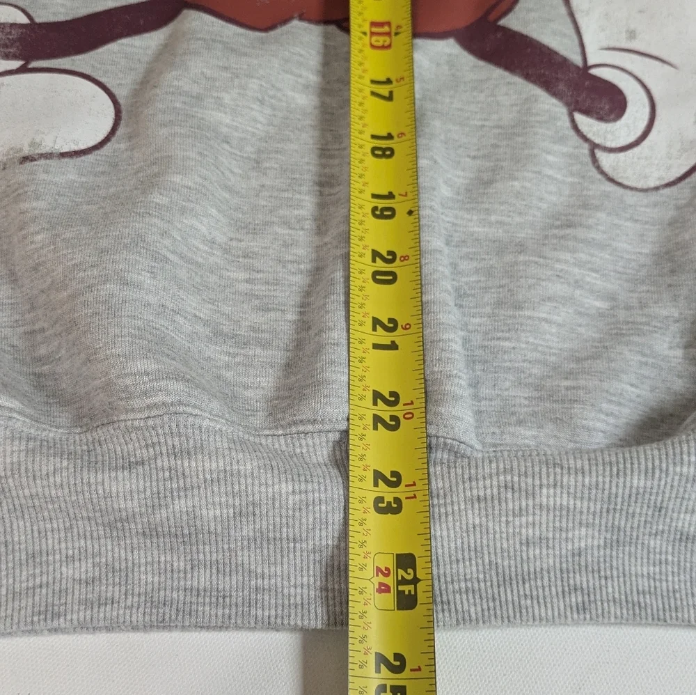 Disney Women's Mickey Mouse sweatshirt Crew Neck Size XS Light Gray EUC - Picture 8 of 10